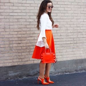 Zara ruffle trim bag